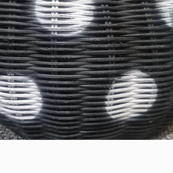 Kate Spade x Target NWT Wicker Blk & Wht Bag - Picture 4 of 7